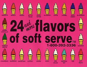 Logo 24 Flavors of Soft Serve